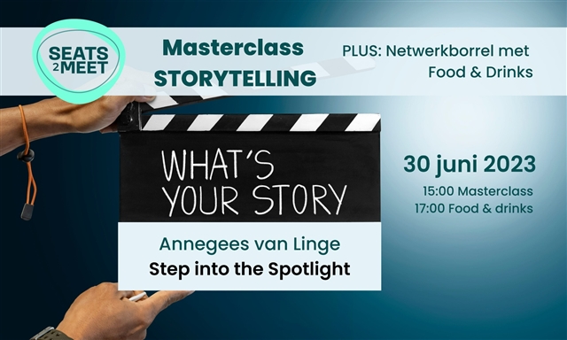 Masterclass Storytelling + Netwerkborrel
